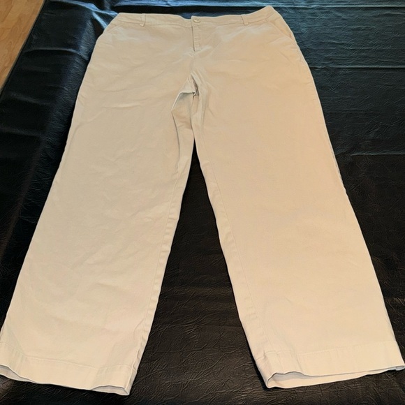 croft & barrow Pants - Croft & Barrow Chino’s, Stone Color, Women’s size 14,